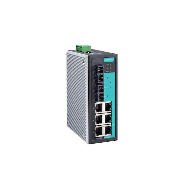 Entry-Level Mgd Eth. Swtch W/ 6 10/100Baset(X)Ports, Eds-408A-Mm-Sc